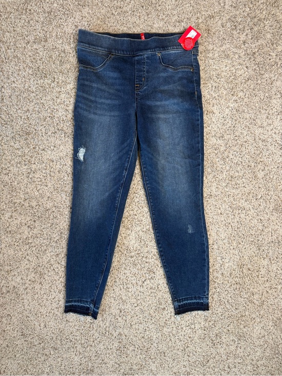 SPANX Pants - SPANX Dark Blue Distressed Women’s Skinny Jeans. Petite Medium. With Tags!